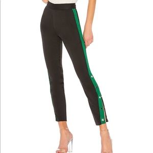 On Track Legging in Black & Green